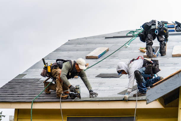 Professional Roofing technician working in Prospect Park, NJ
